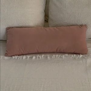 Pink velvet pillow